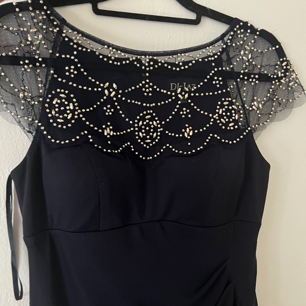 Navy cocktail dress